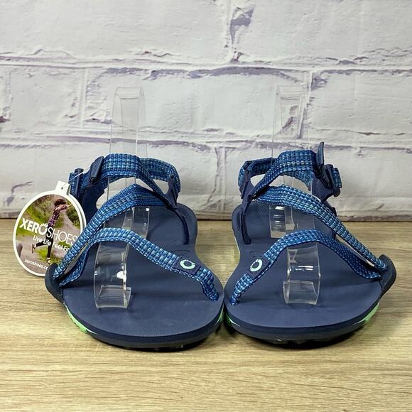 Xero Shoes Z-Trail EV Sandals Women's Size 8 Blue Indigo Barefoot Trail Hiking - Picture 2 of 8